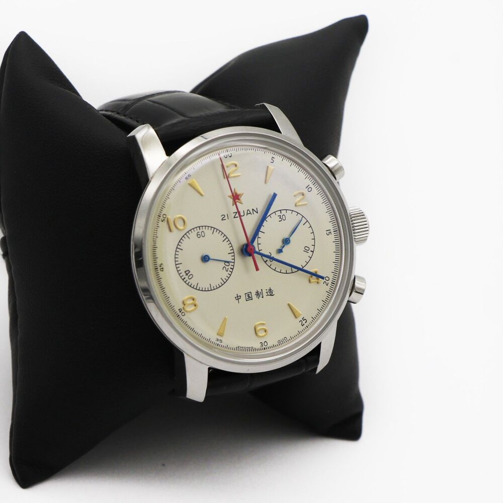 Seagull 1963 Chronograph (ST1901) – 21 Zuan Cream Dial Mechanical Watch